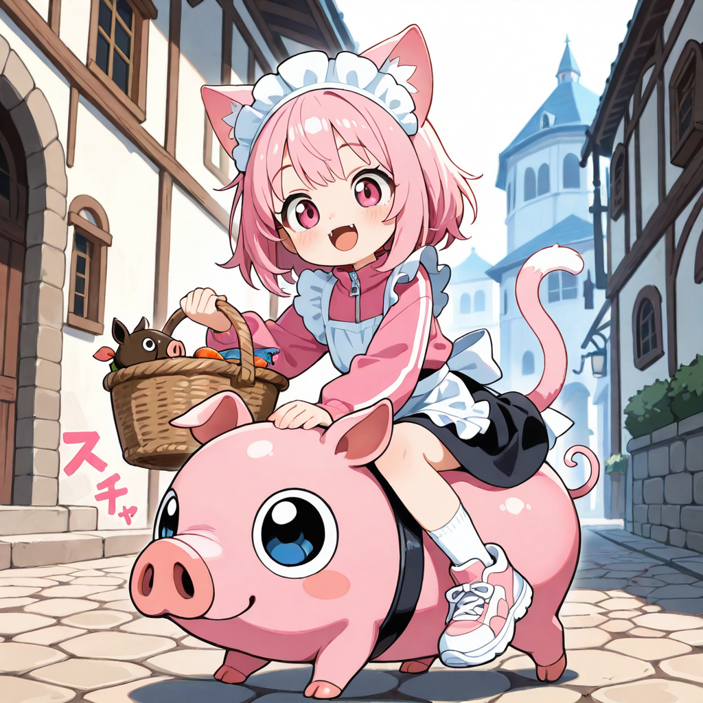 買い物終了にゃん！！さぁ、お屋敷に帰るにゃん！！ | の人気AIイラスト・グラビア