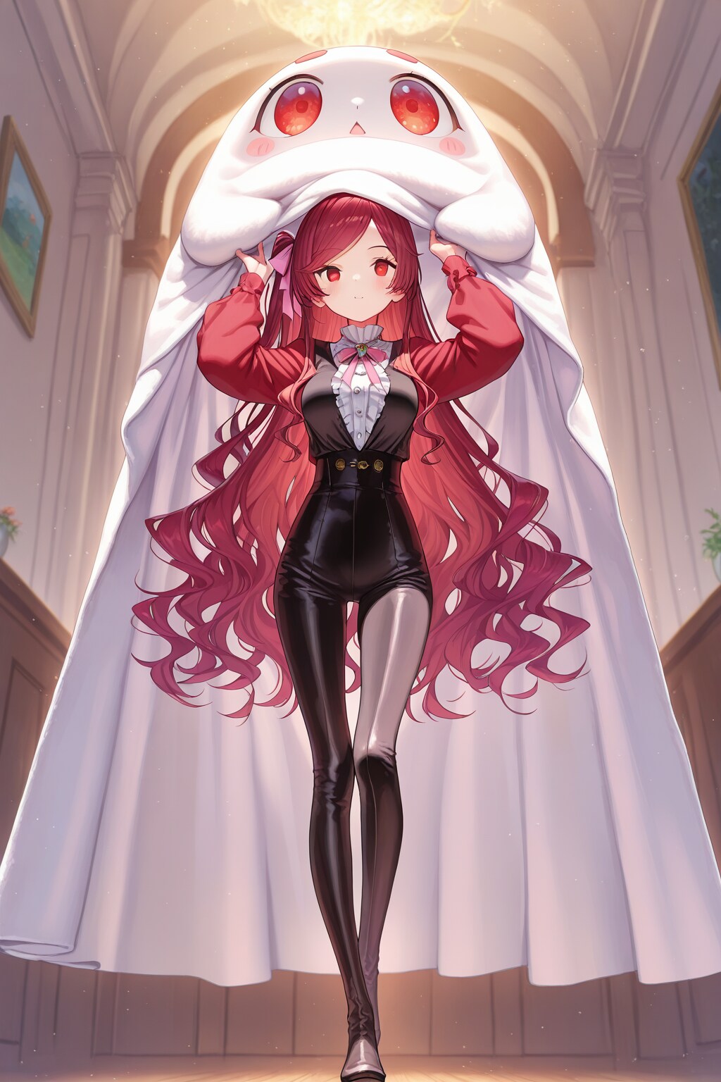 【赤河ミオ】ミオちゃんがミオちゃんに賄賂を渡そうとして困ってるミオちゃんと土下座しているミオちゃん＋おまけ5枚