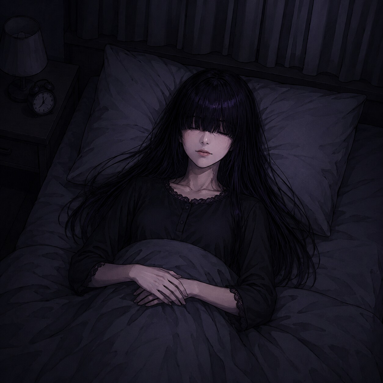 おやすみ🌙（暗子） | の人気AIイラスト・グラビア