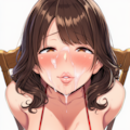 マイクロビキニのお姉さんがオナニーしているのを見ながらシコって発射したら喜んでくれた 4枚目