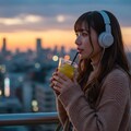 今日のエモっちゃん 🎧🍹🌇 2枚目