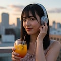 今日のエモっちゃん 🎧🍹🌇 4枚目