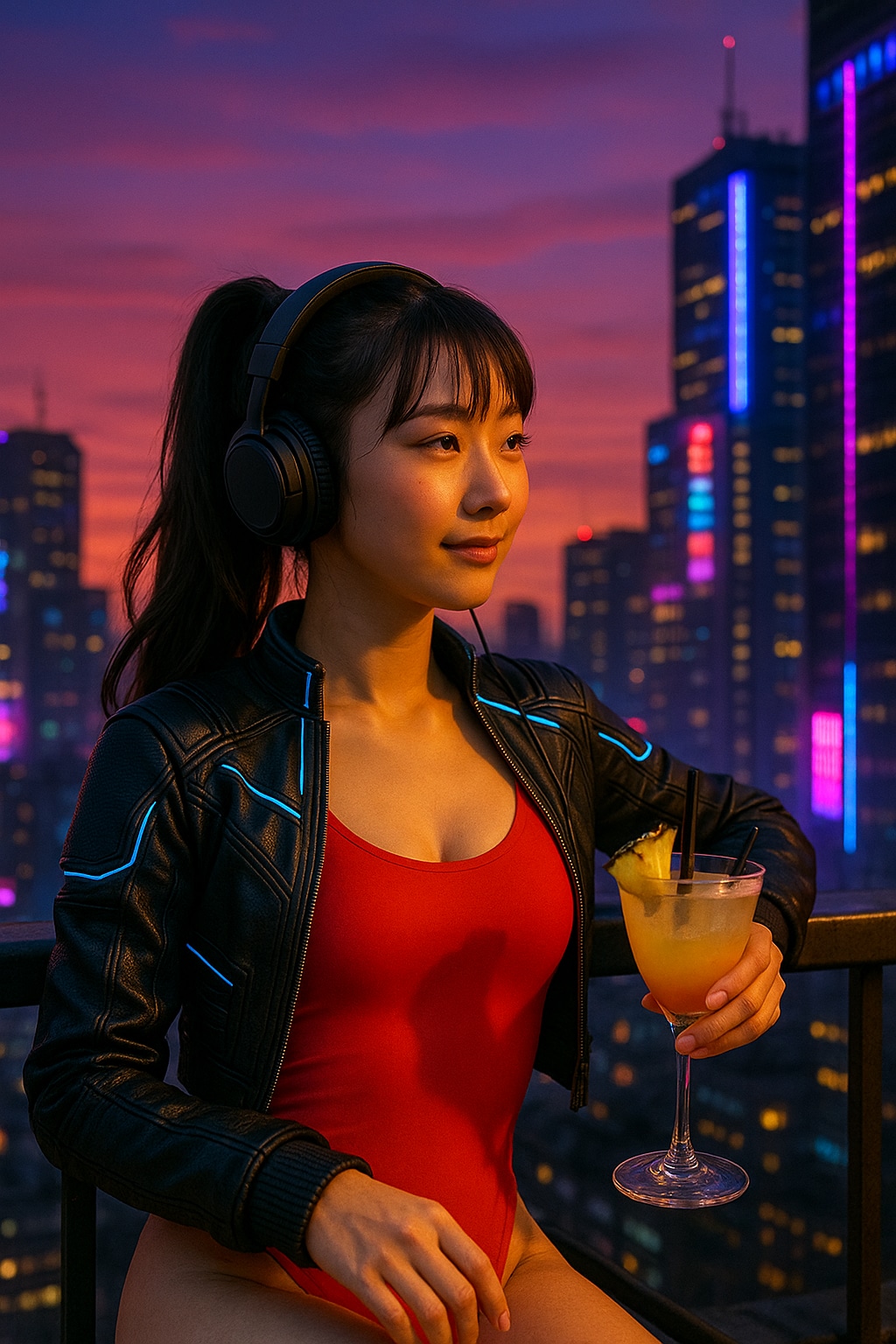 今日のエモっちゃん 🎧🍹🌇