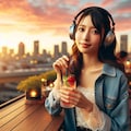 今日のエモっちゃん 🎧🍹🌇 10枚目