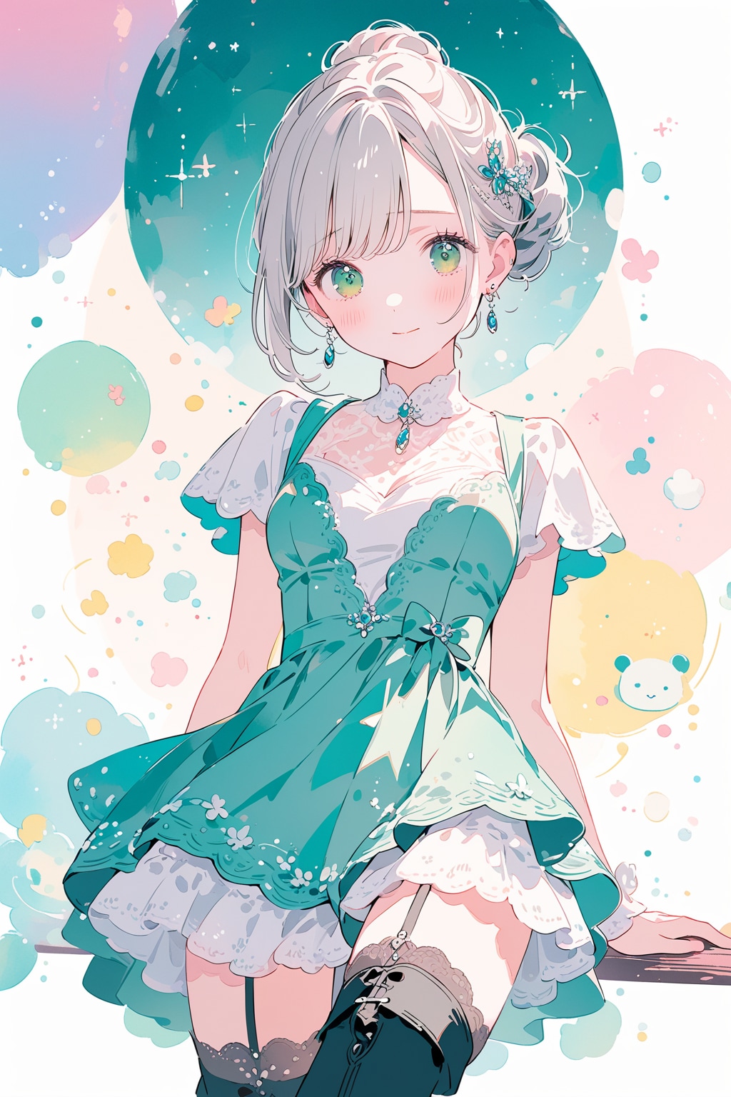 ニーハイいいですね（６） | の人気AIイラスト・グラビア