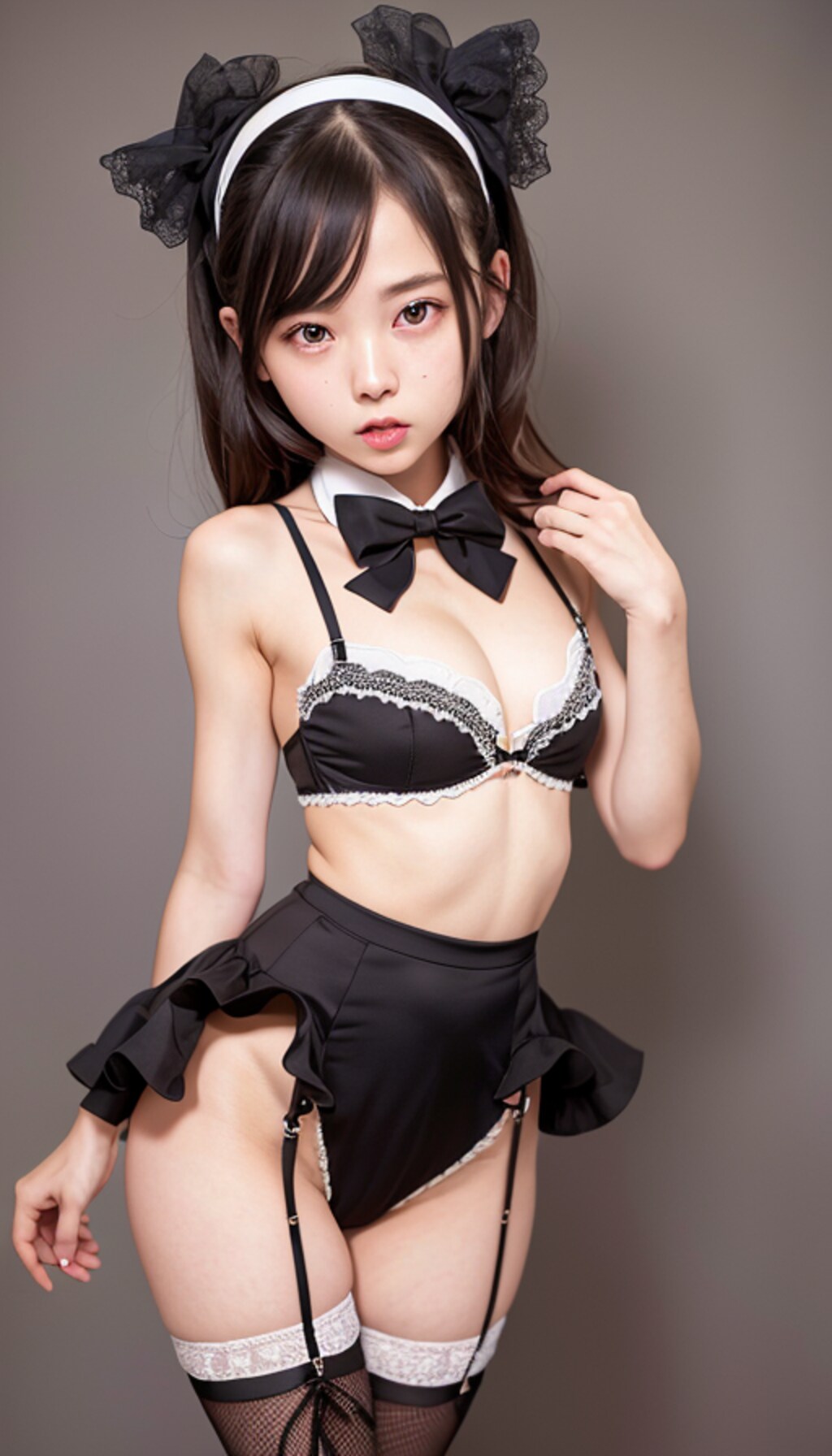 露出大きめメイド