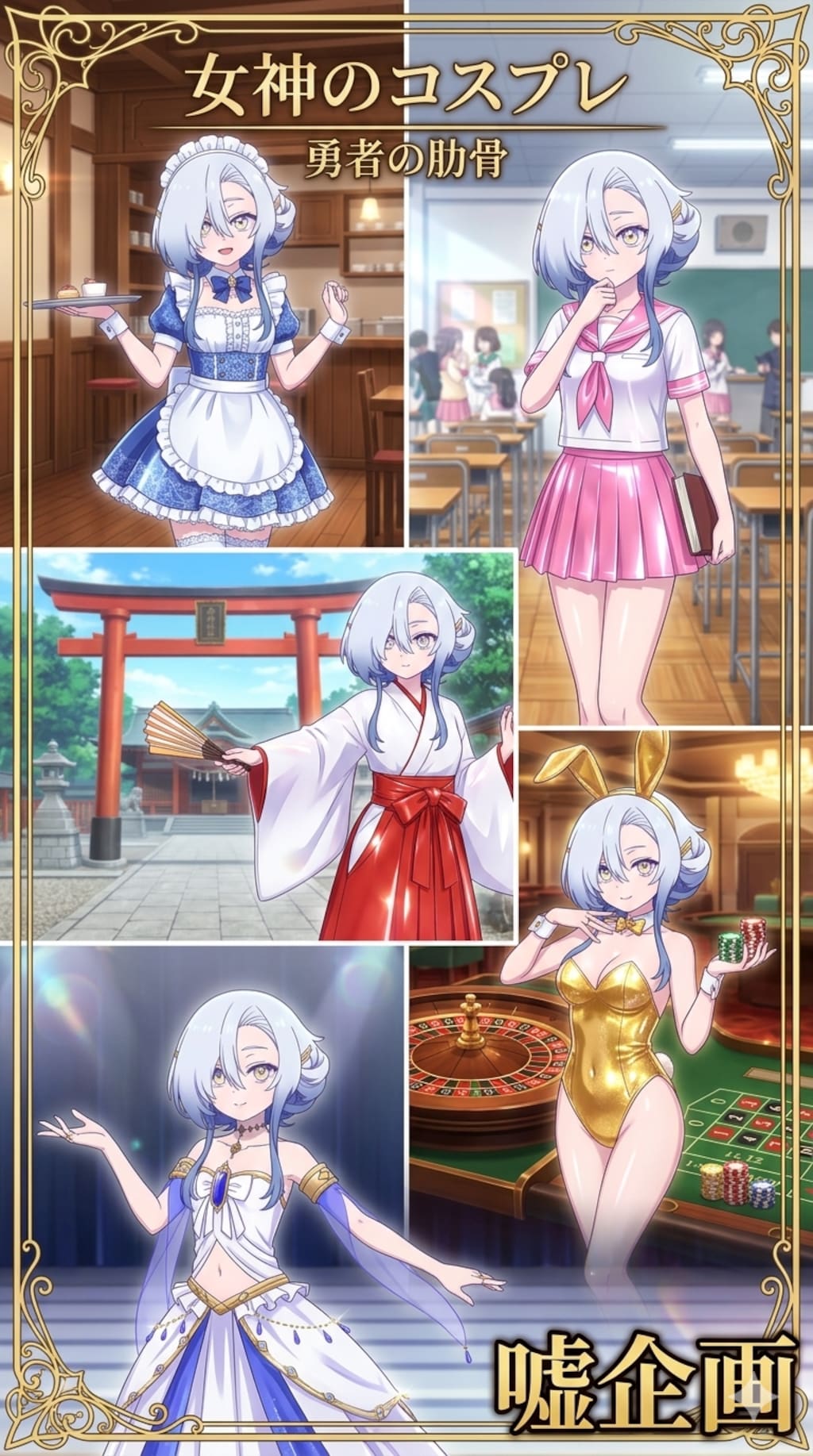 女神のコスプレ　勇者の肋骨