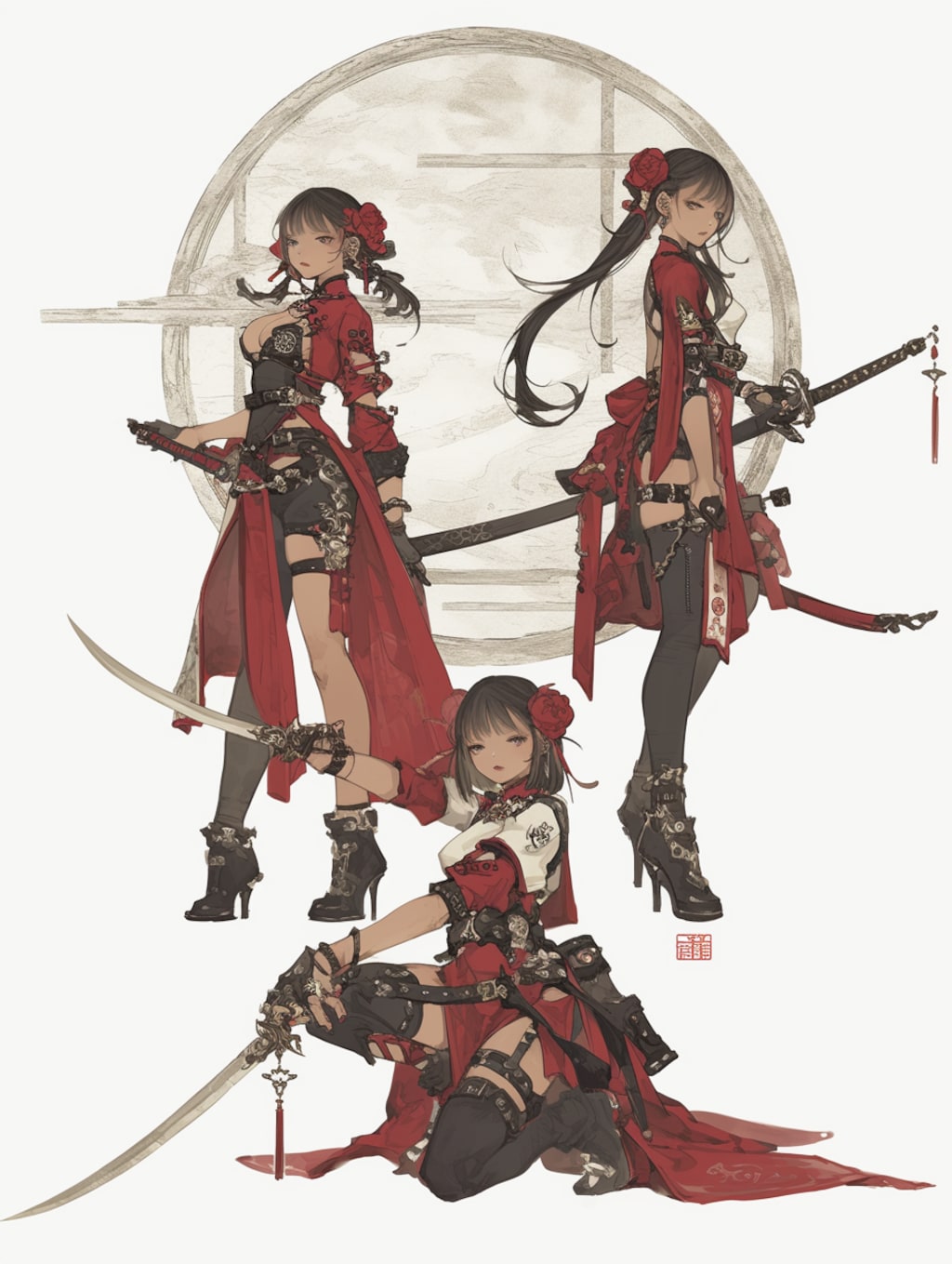 女炎之剑客 [红] 三姐妹