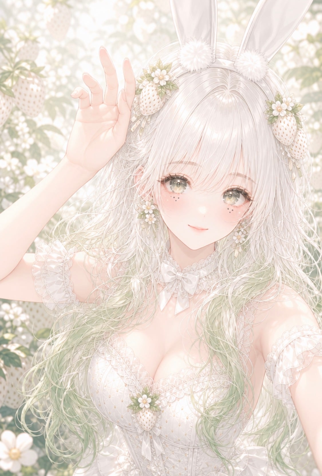 幻の果実、白いちごちゃん🤍🍓🤍