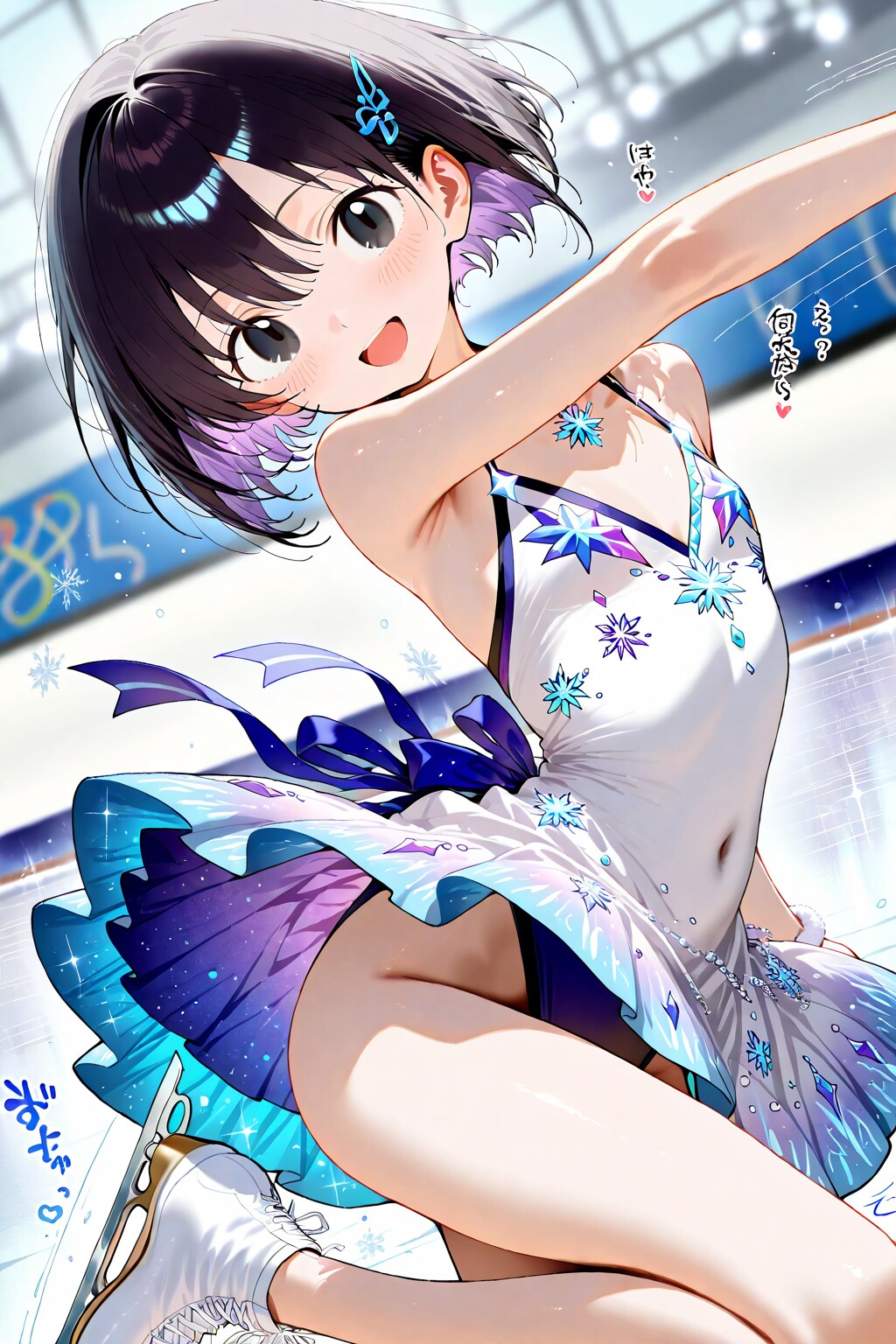 小さき子はアイススケートができますｗｗ