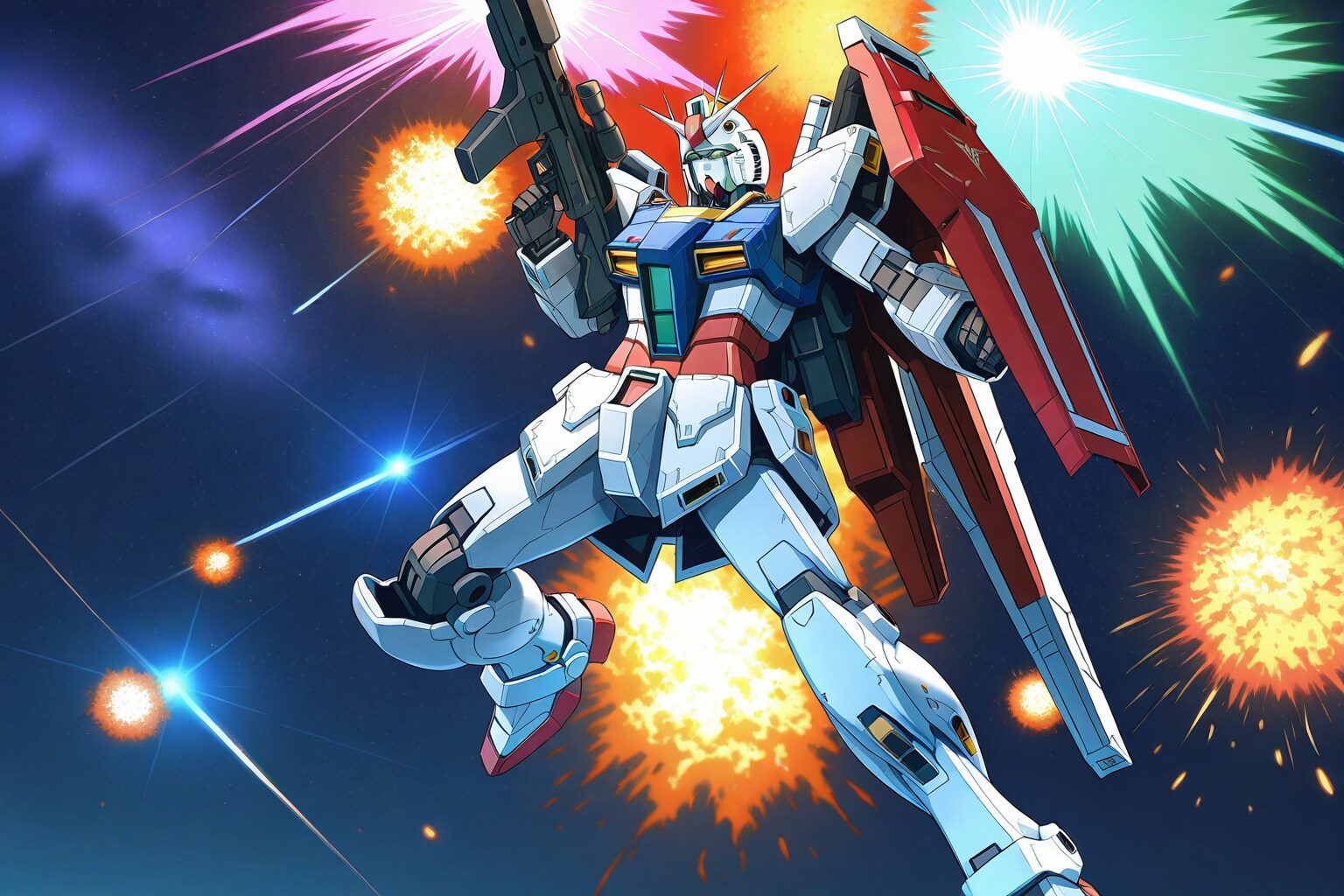 【機動戦士ガンダム　逆襲のシャア】より、RX-93 ν ガンダム　ー 画像生成挑戦 Ver.08 ー