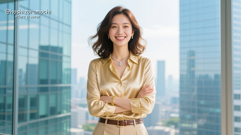 輝く未来を掴む若き成功者の肖像