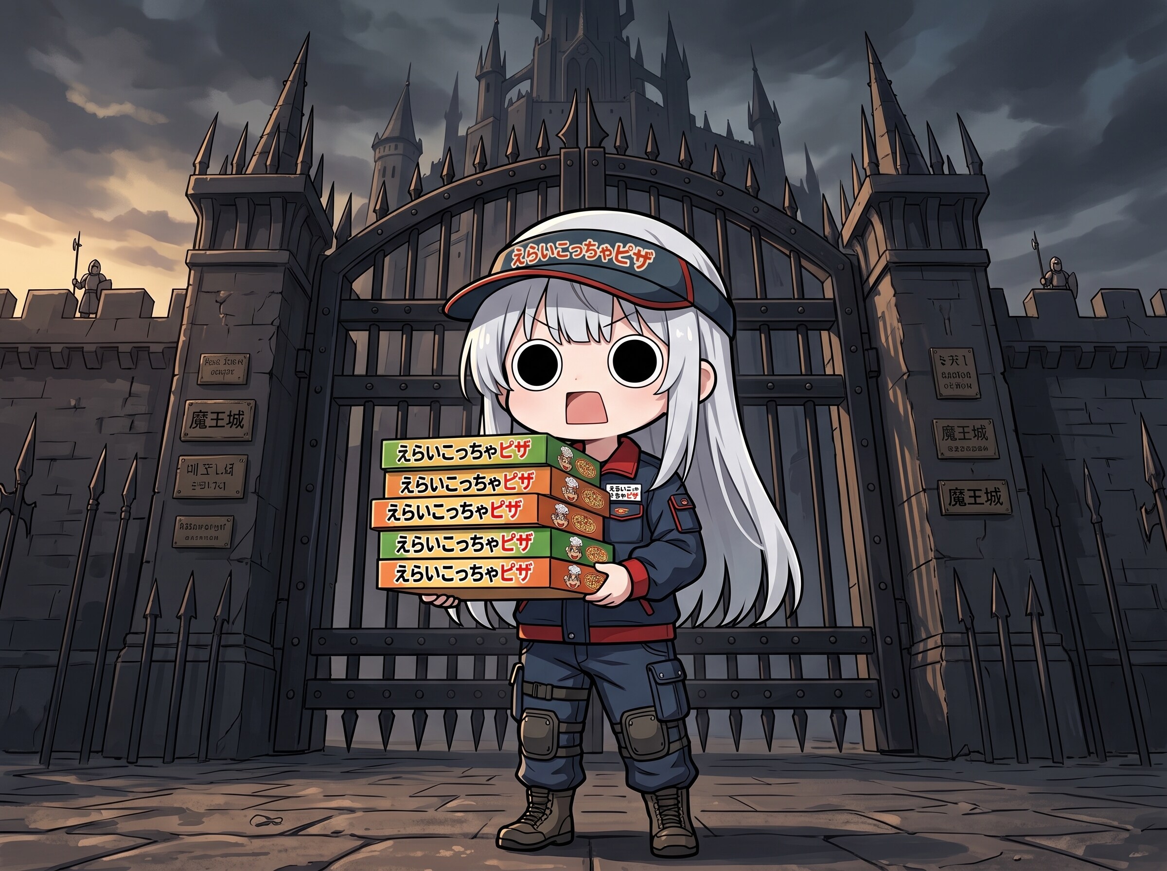 異世界魔王城宅配ピザえらいこっちゃ嬢 | の人気AIイラスト・グラビア