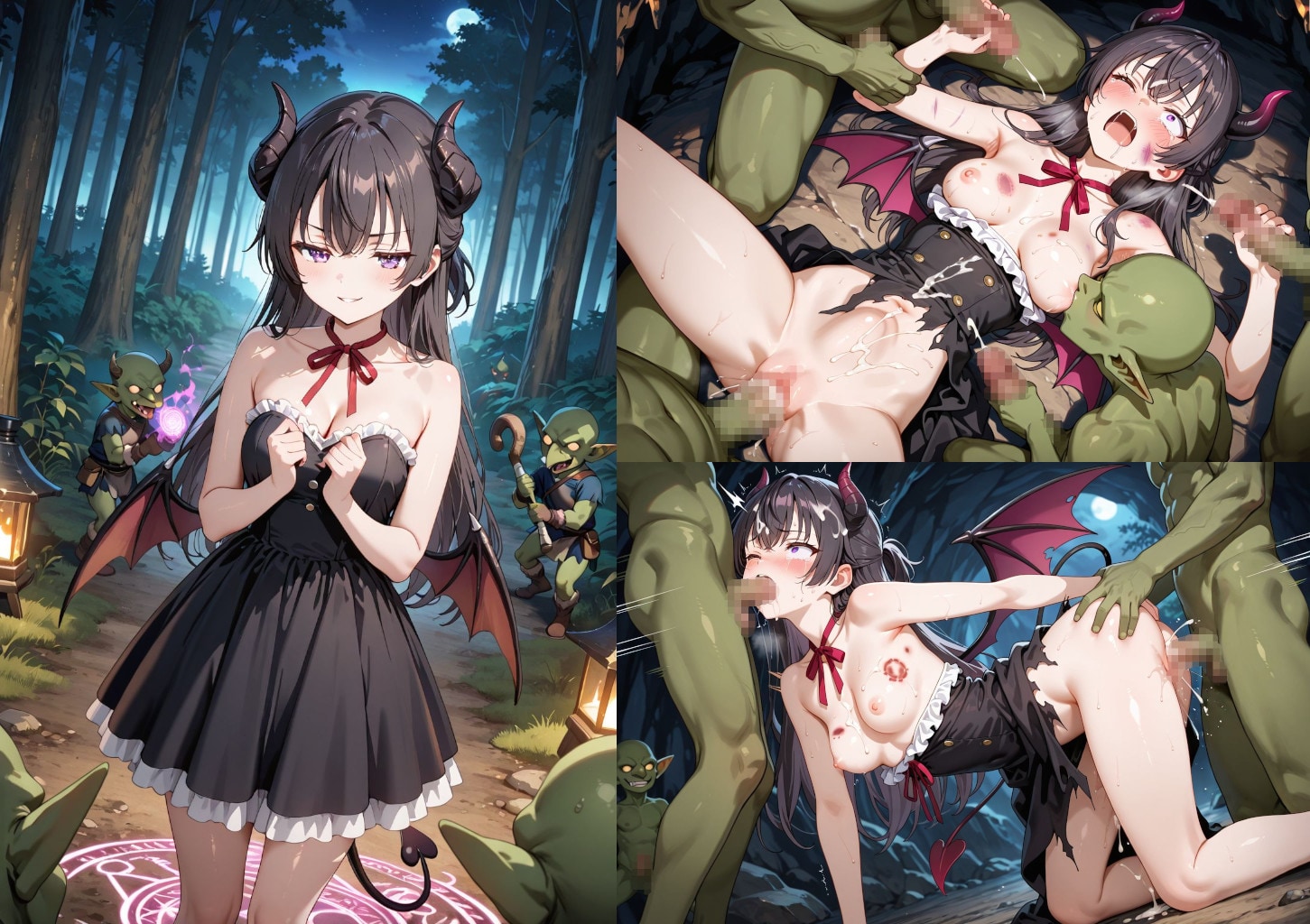 【ロシデレ】小悪魔有希 ゴブリン孕み袋 END