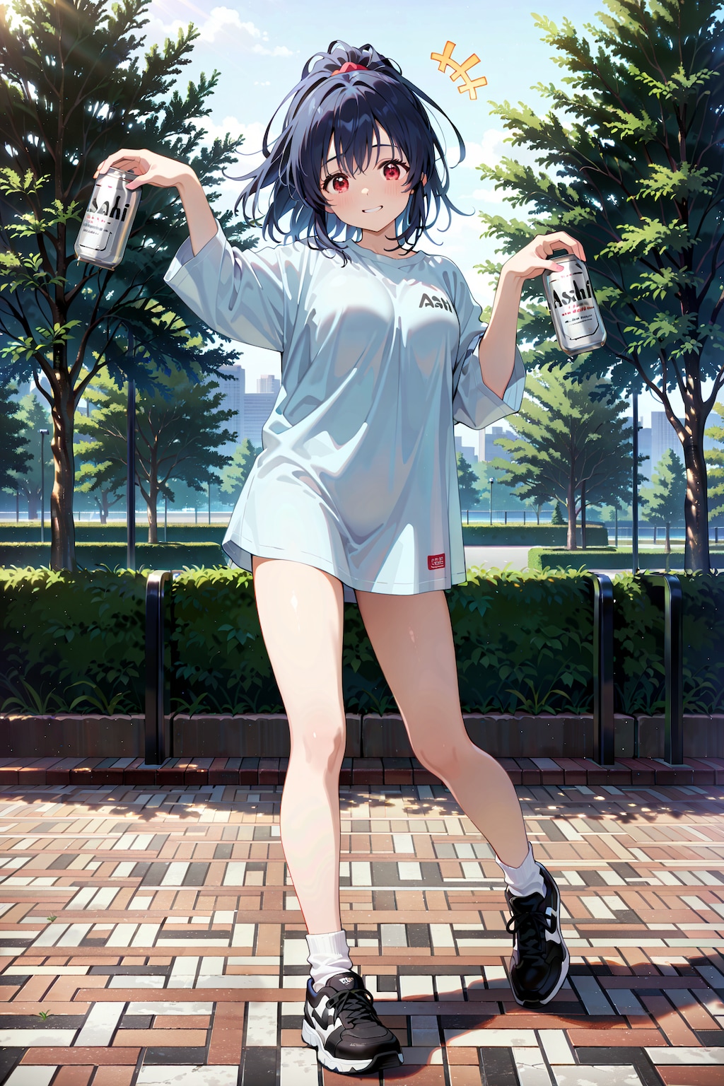 公園ビアガールは青春の味 Y916