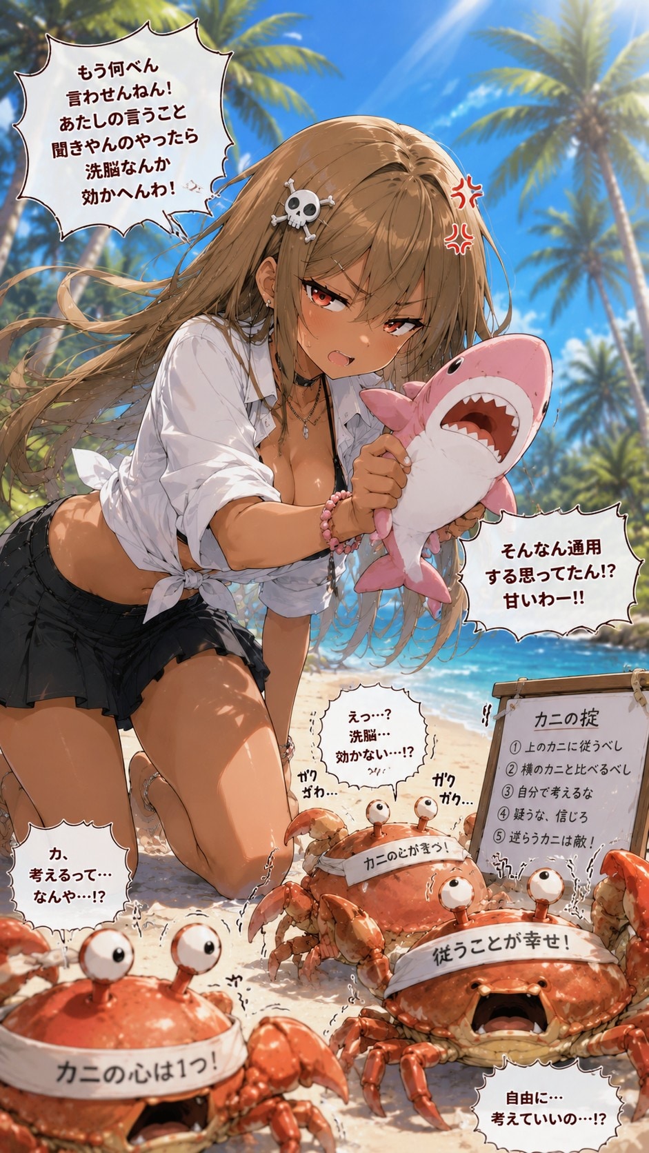 洗脳教育効かなかった🦀おにくちゃん🍖