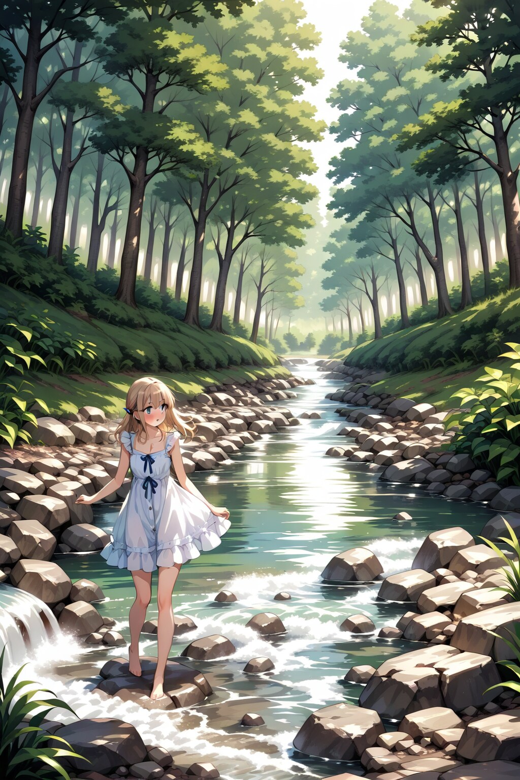 川遊び