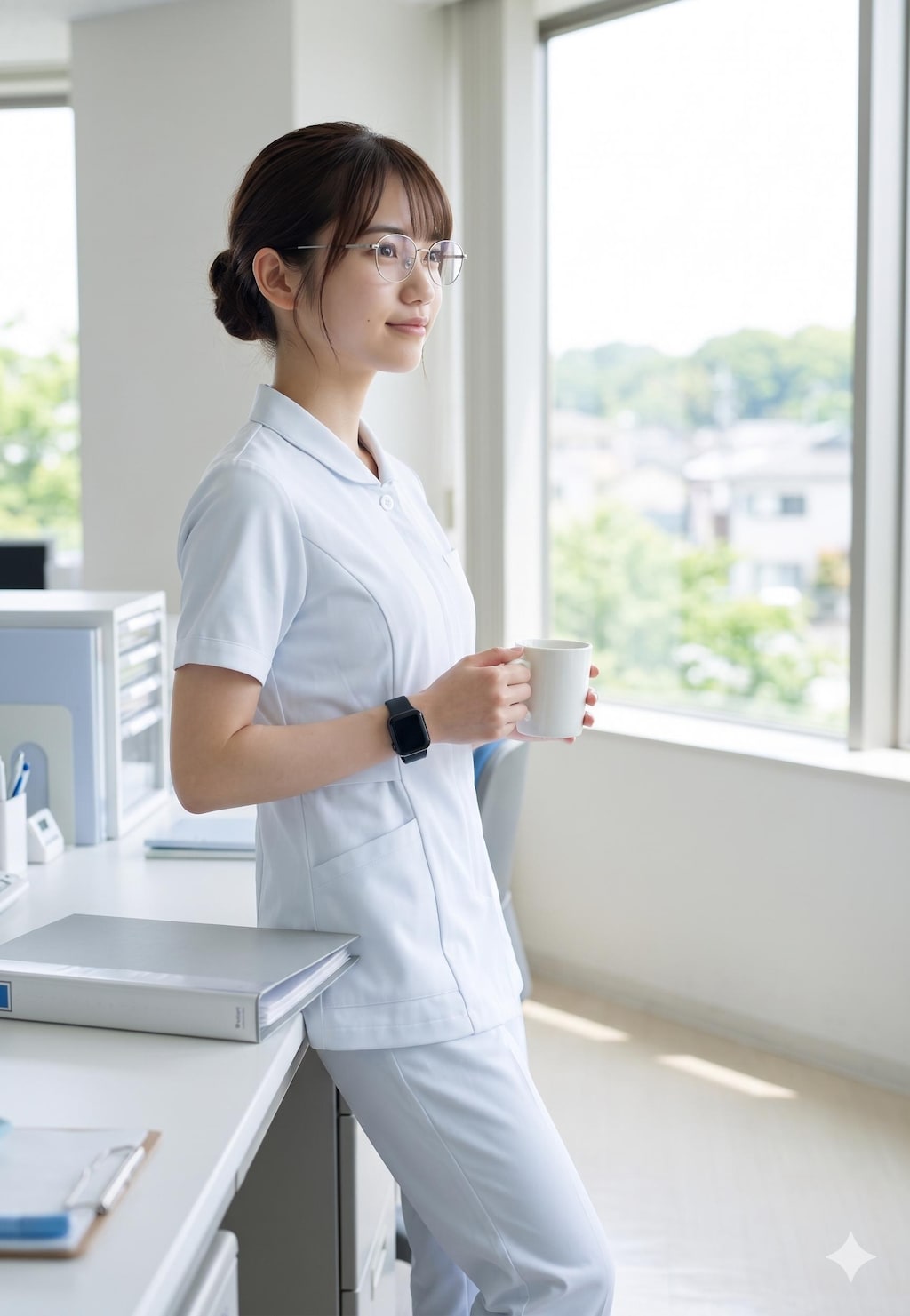 普通の美人　看護師・スタッフルーム