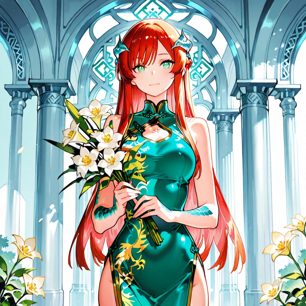 📜 エピソード：『緑の沈黙と、琥珀の接吻』💐 | の人気AIイラスト・グラビア