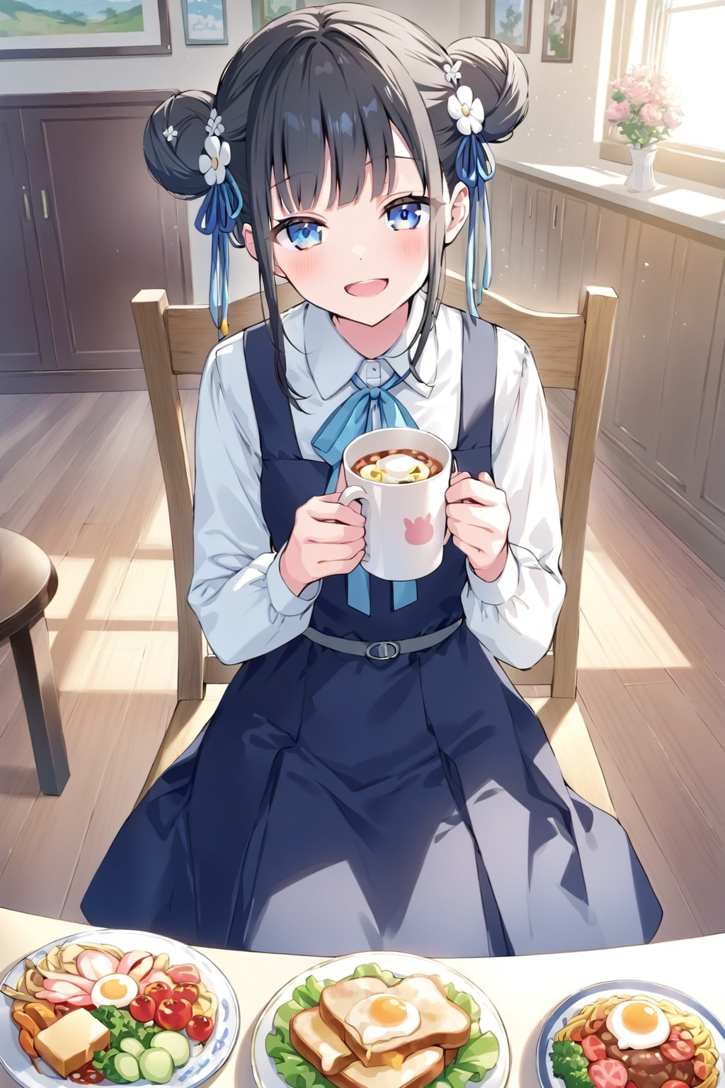 おだんごちゃん🍡✨と朝ごはん🍚✨　7/3