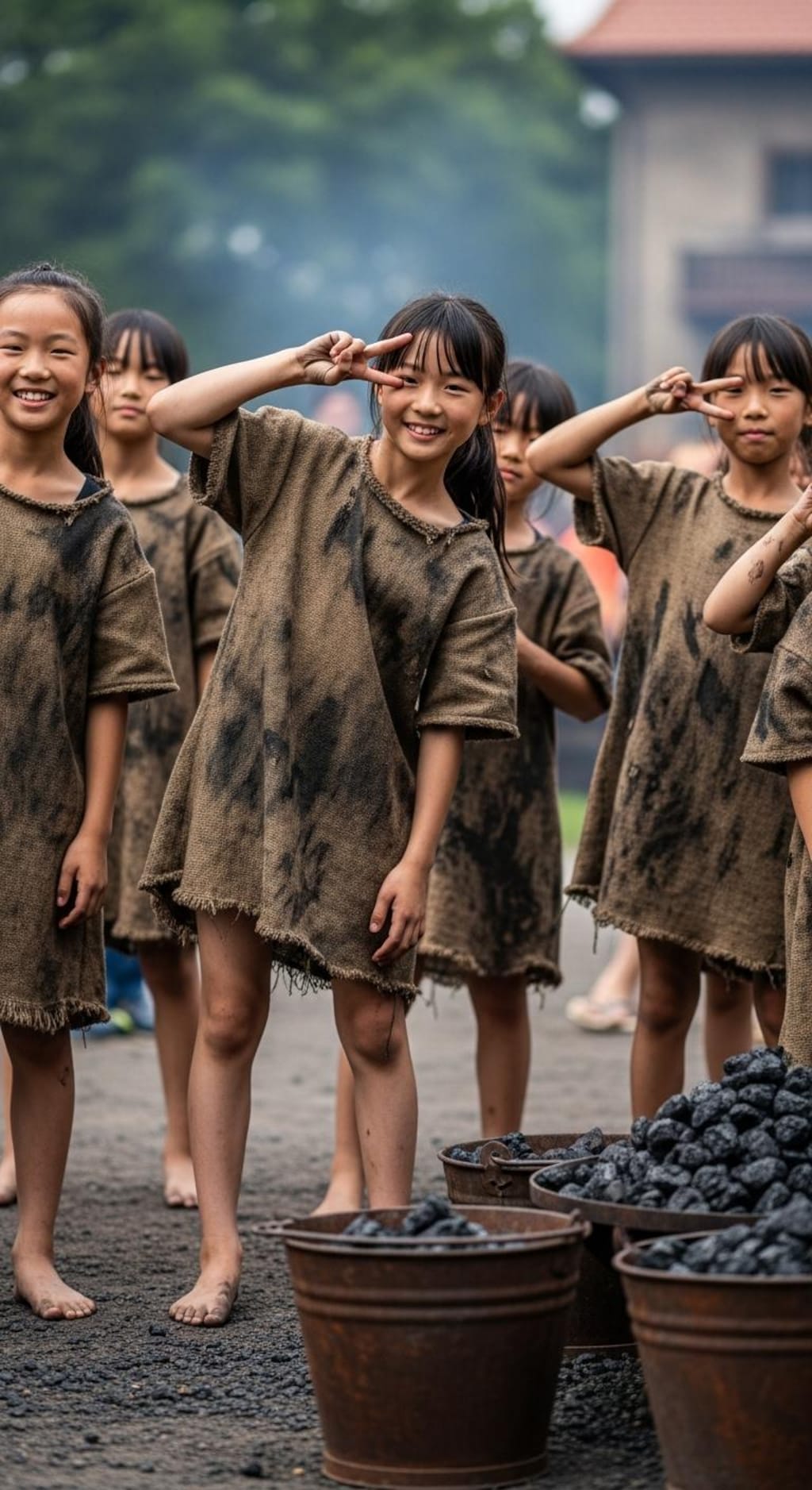 古代ローマ映画の奴隷少女エキストラ２