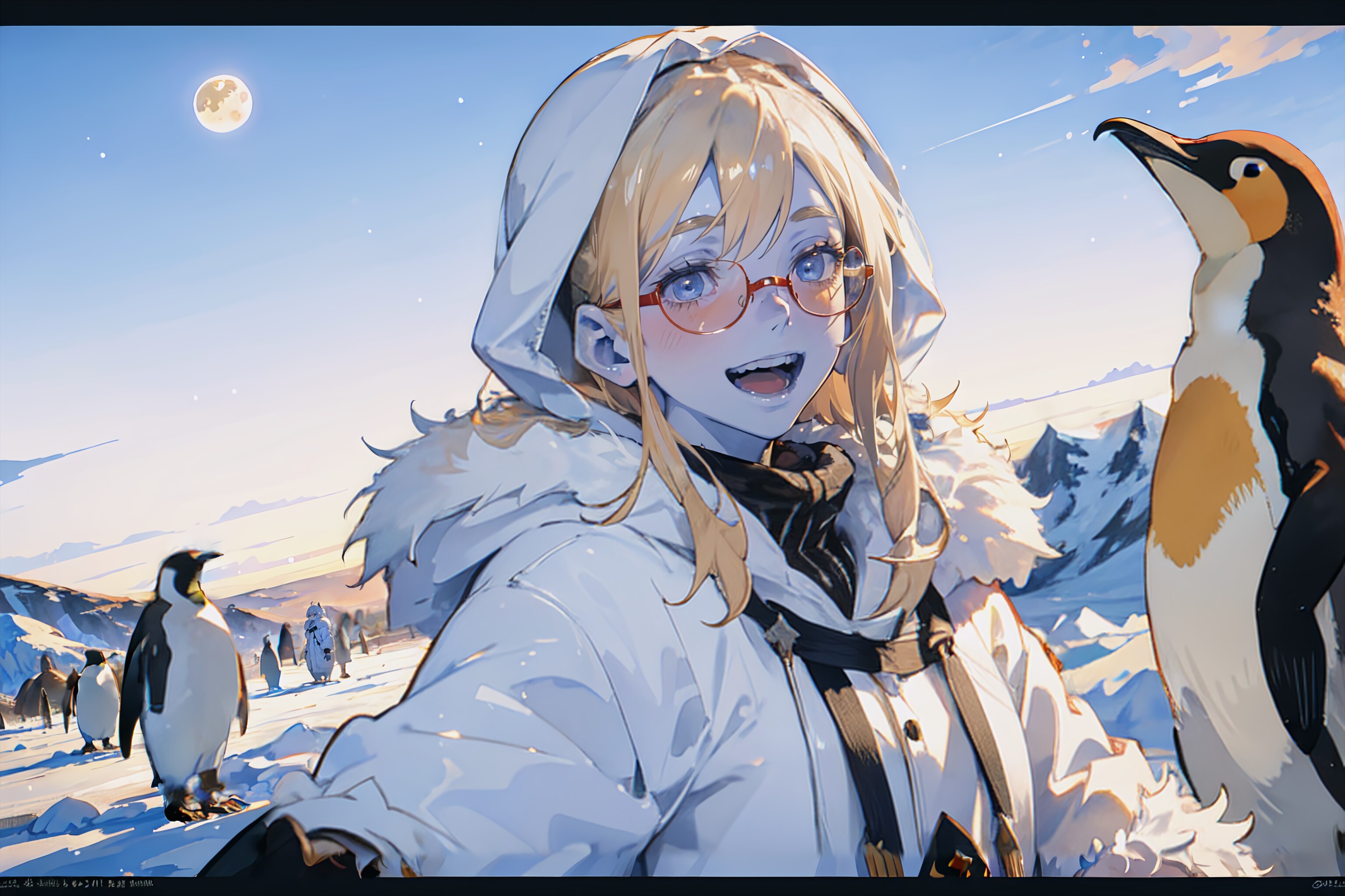 ペンギンとselfieデス！（in 南極）