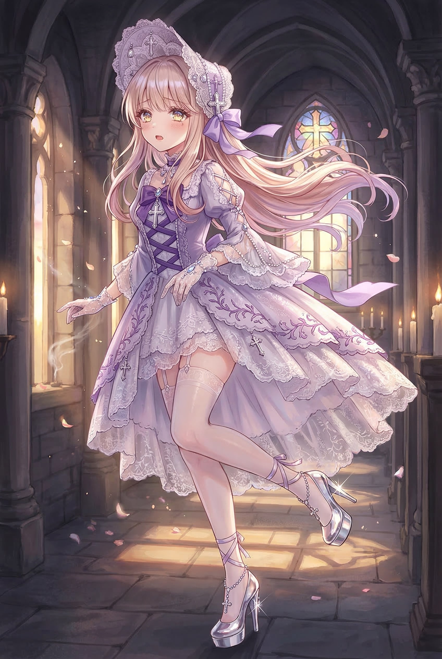 暁闇の十字と絹の祈り | の人気AIイラスト・グラビア