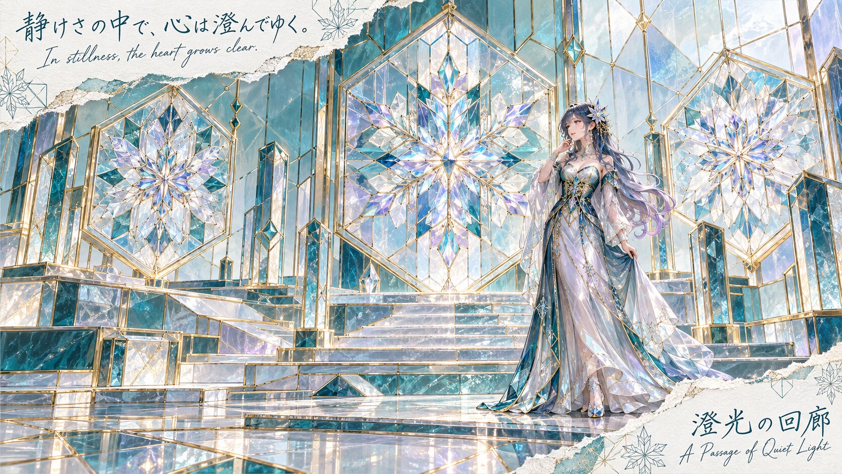 The City Beyond the Light  Beyond the light, an unseen kindness is waiting.  From a hall of stained | の人気AIイラスト・グラビア