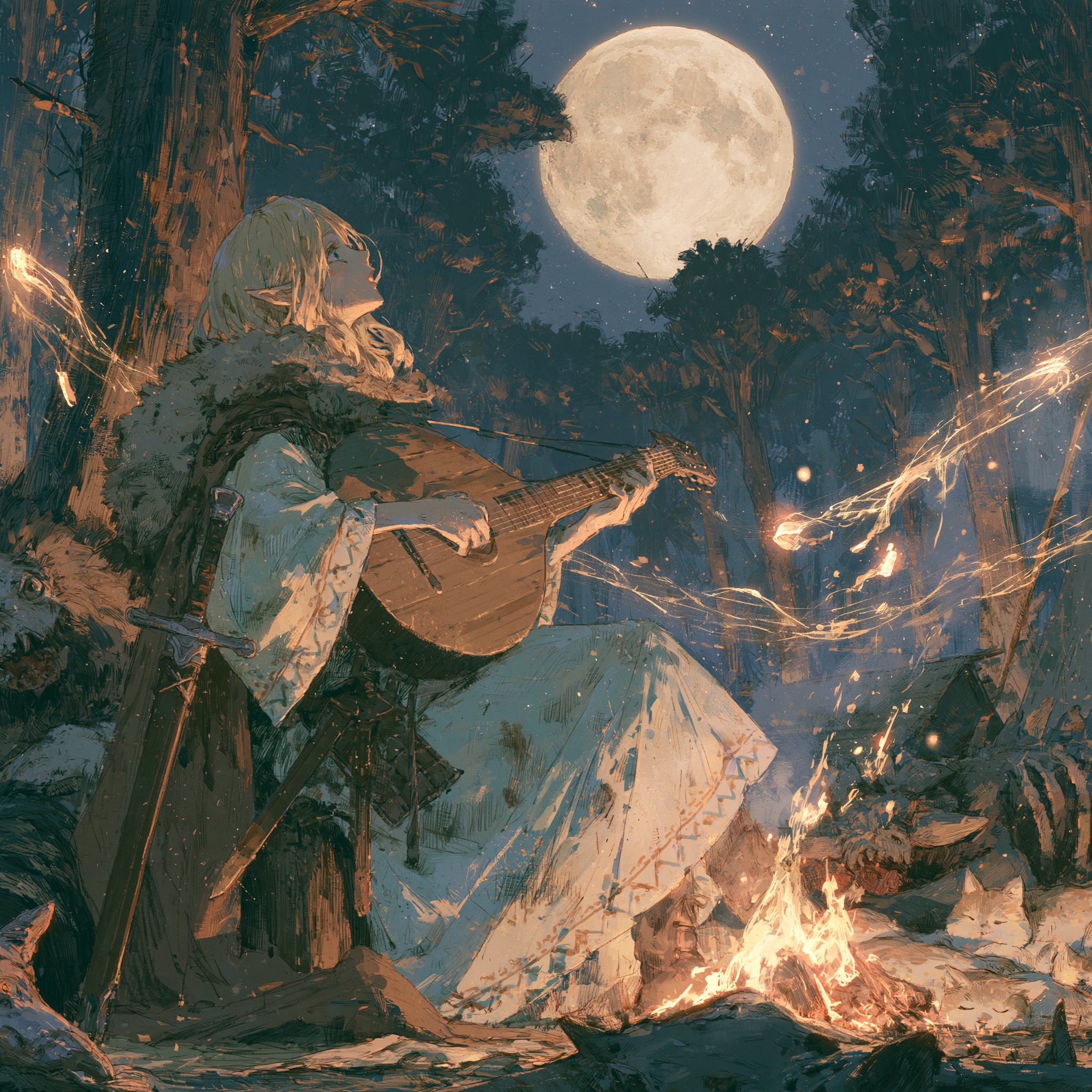 魔物の森の望の月 | の人気AIイラスト・グラビア