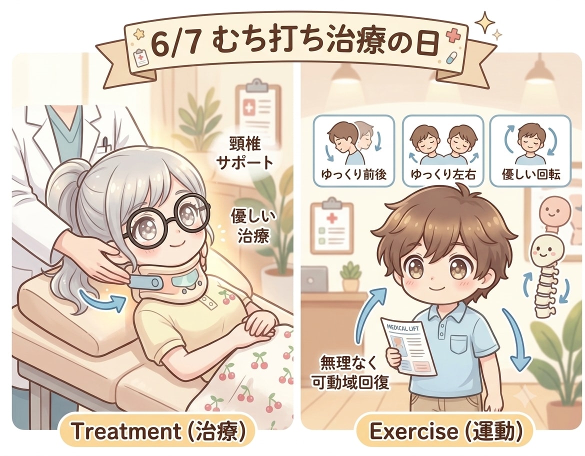 今日は「むち打ち治療の日」
