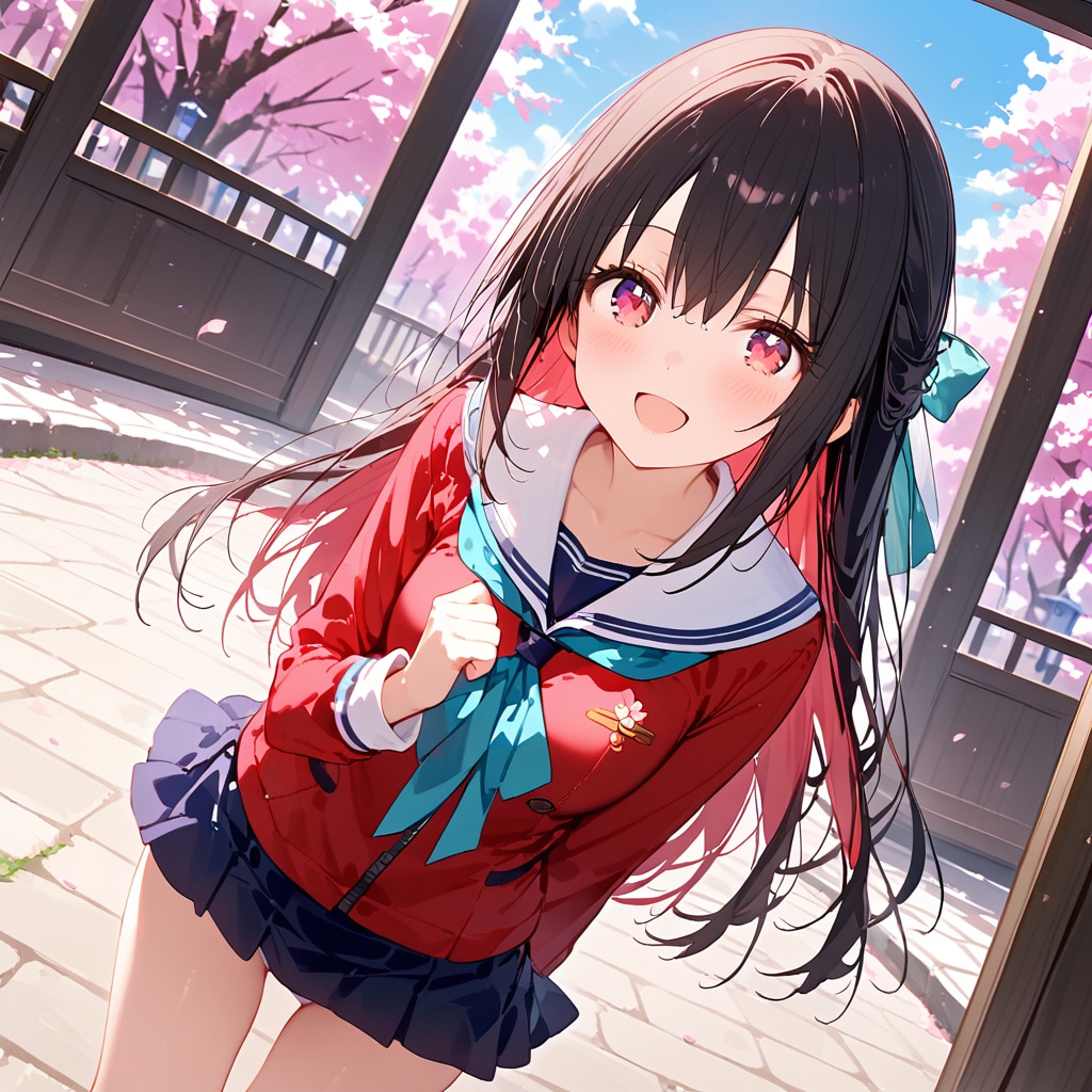 さくら咲く公園で