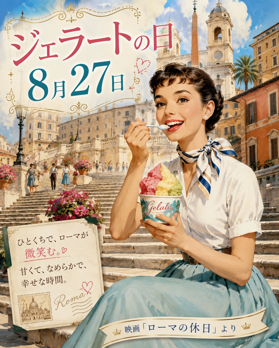 [今日は何の日 8/27] ジェラートの日 | の人気AIイラスト・グラビア