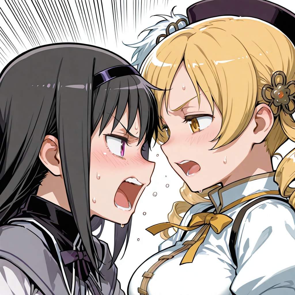 巴マミと暁美ほむらの口論
