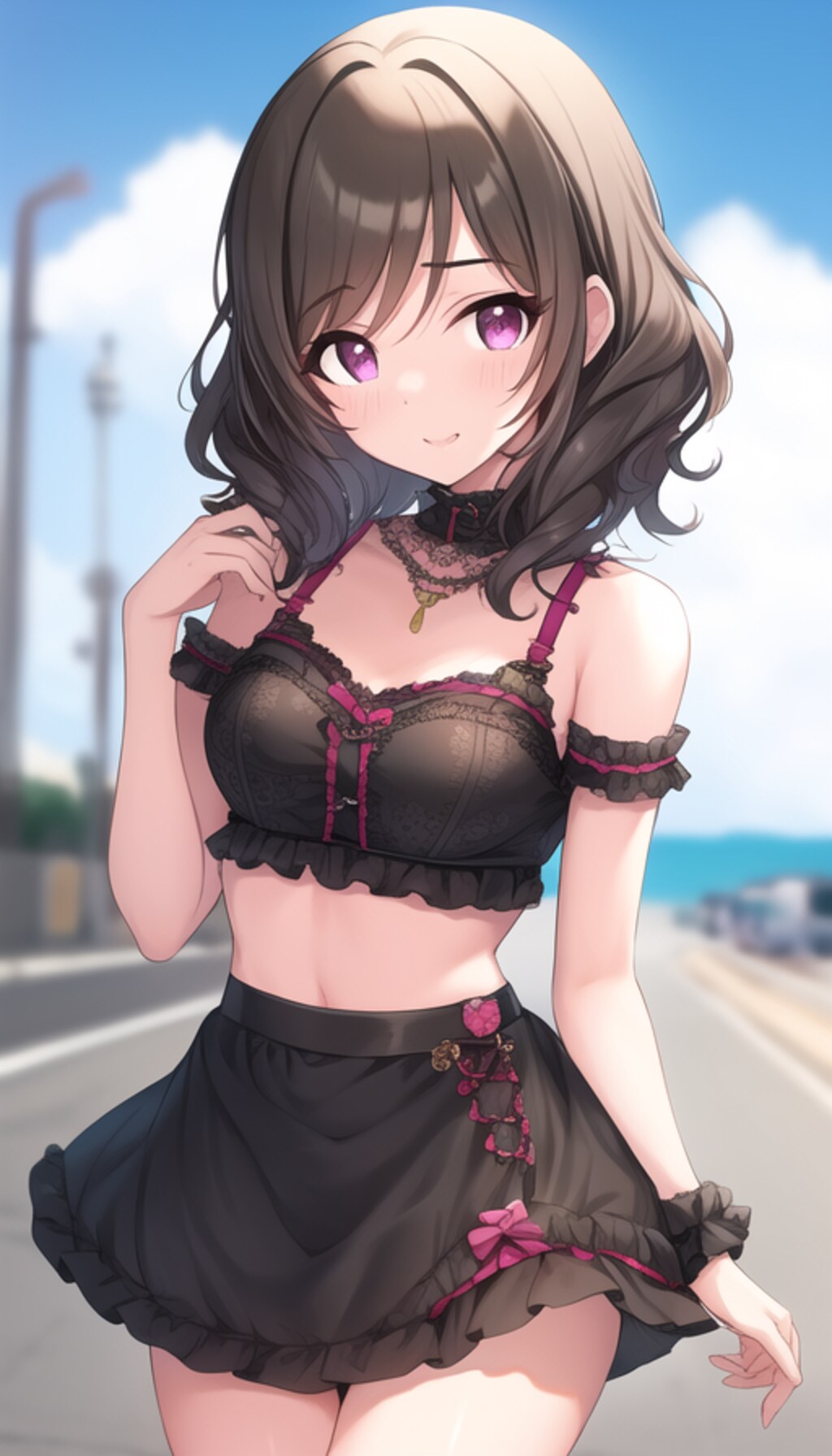 着衣の女の子