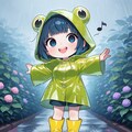 ボクはカエルだから、雨は大好きだよ🎵 5枚目