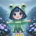 ボクはカエルだから、雨は大好きだよ🎵 8枚目