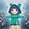 ボクはカエルだから、雨は大好きだよ🎵 9枚目