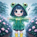 ボクはカエルだから、雨は大好きだよ🎵 4枚目