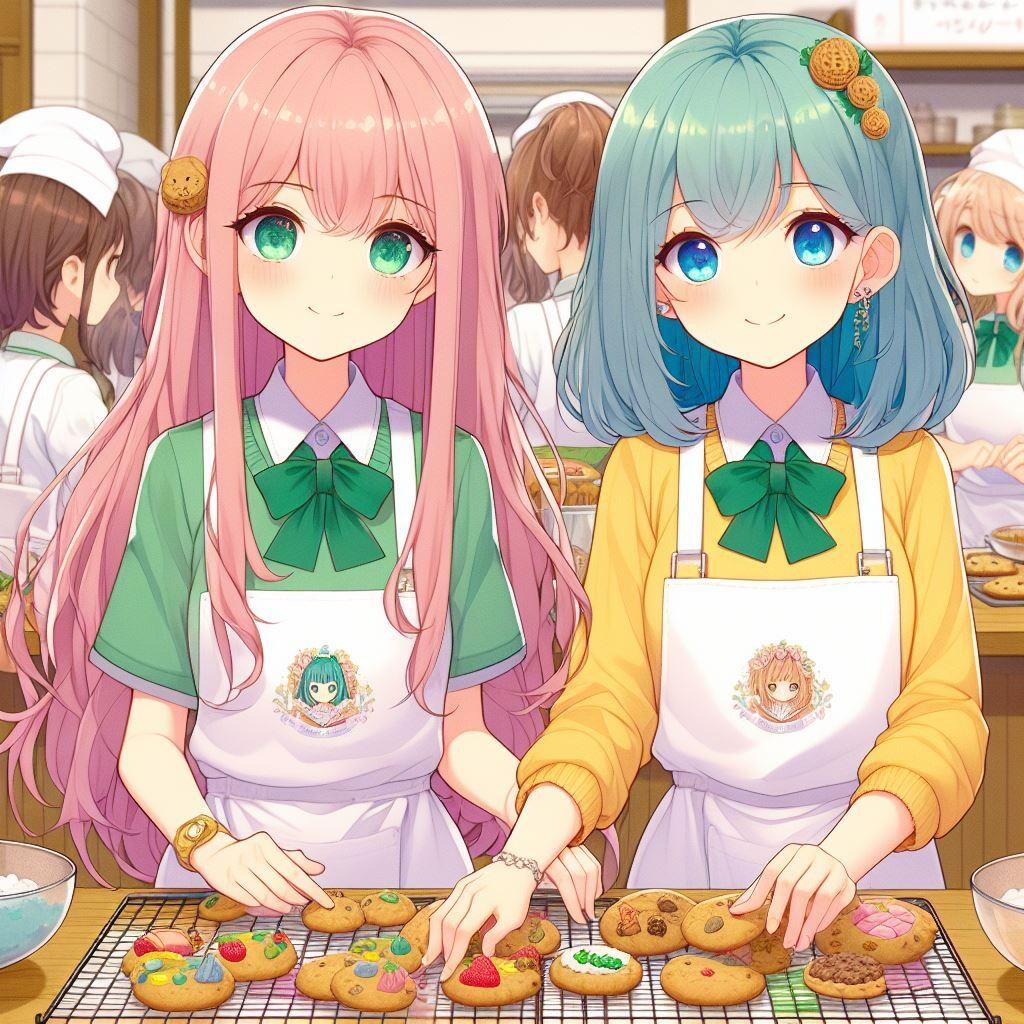 【女子コンビ】家庭科クラブでクッキー作り