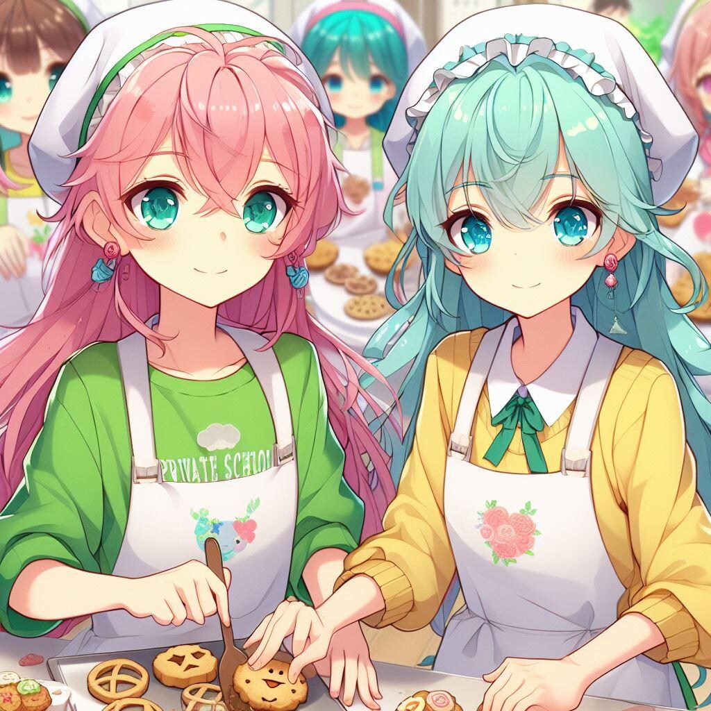 【女子コンビ】家庭科クラブでクッキー作り