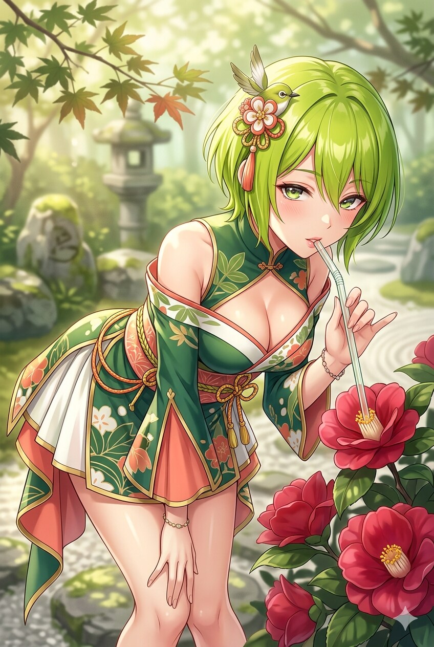 メジロ擬人化