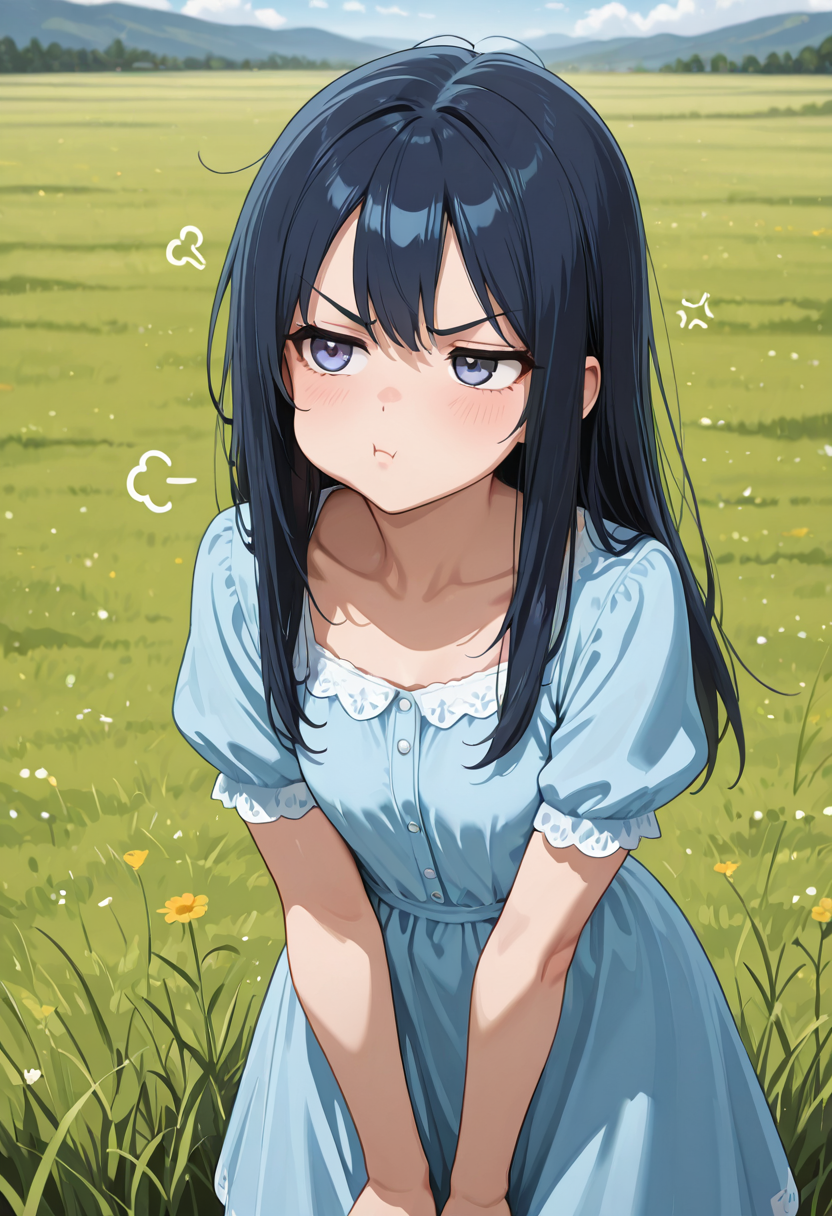 草原とふてくされ | の人気AIイラスト・グラビア
