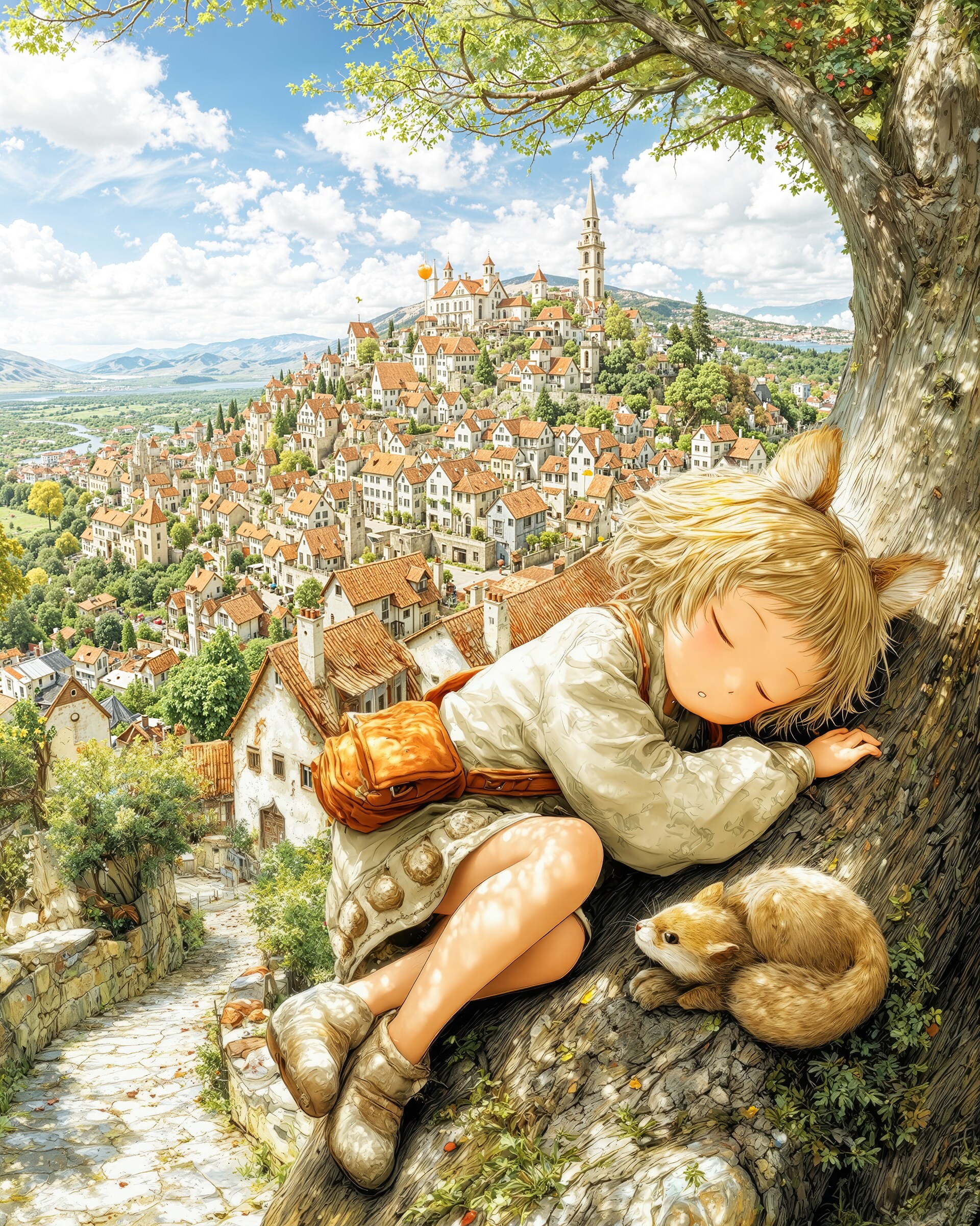 夢の見える丘で | の人気AIイラスト・グラビア