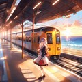 海の見える駅で 5枚目