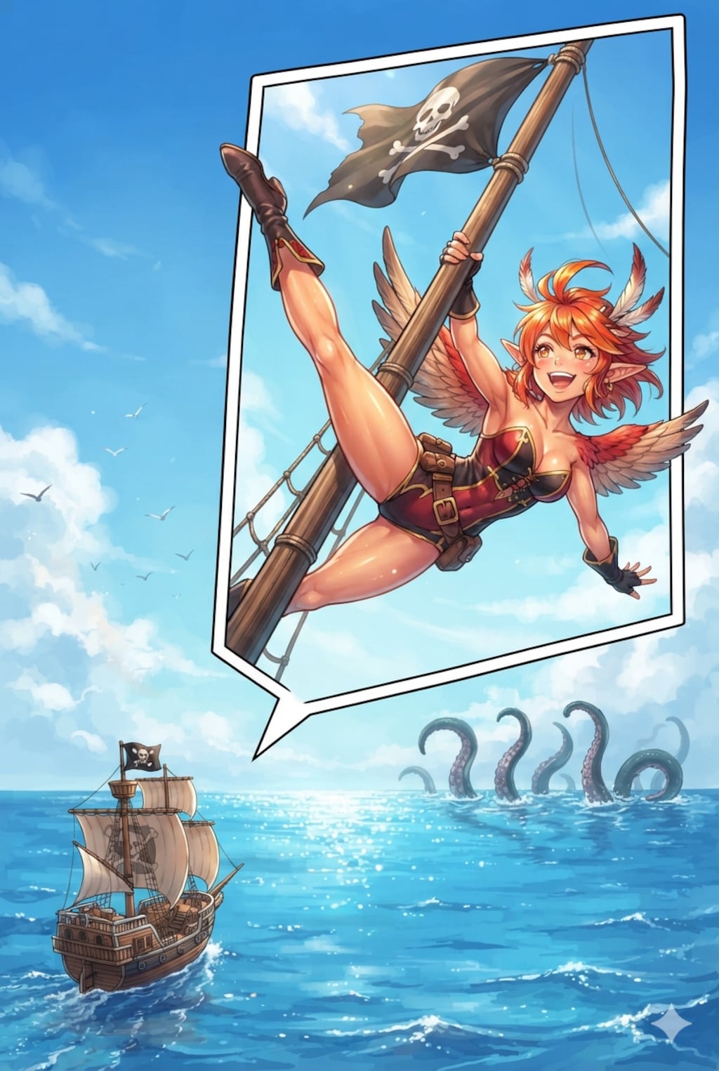 ハチドリ擬人化(おっパイレーツに参戦！)