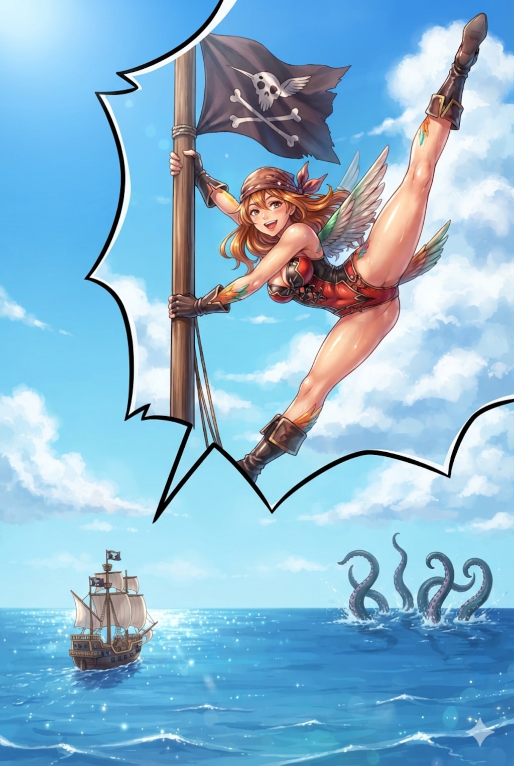 ハチドリ擬人化(おっパイレーツに参戦！)