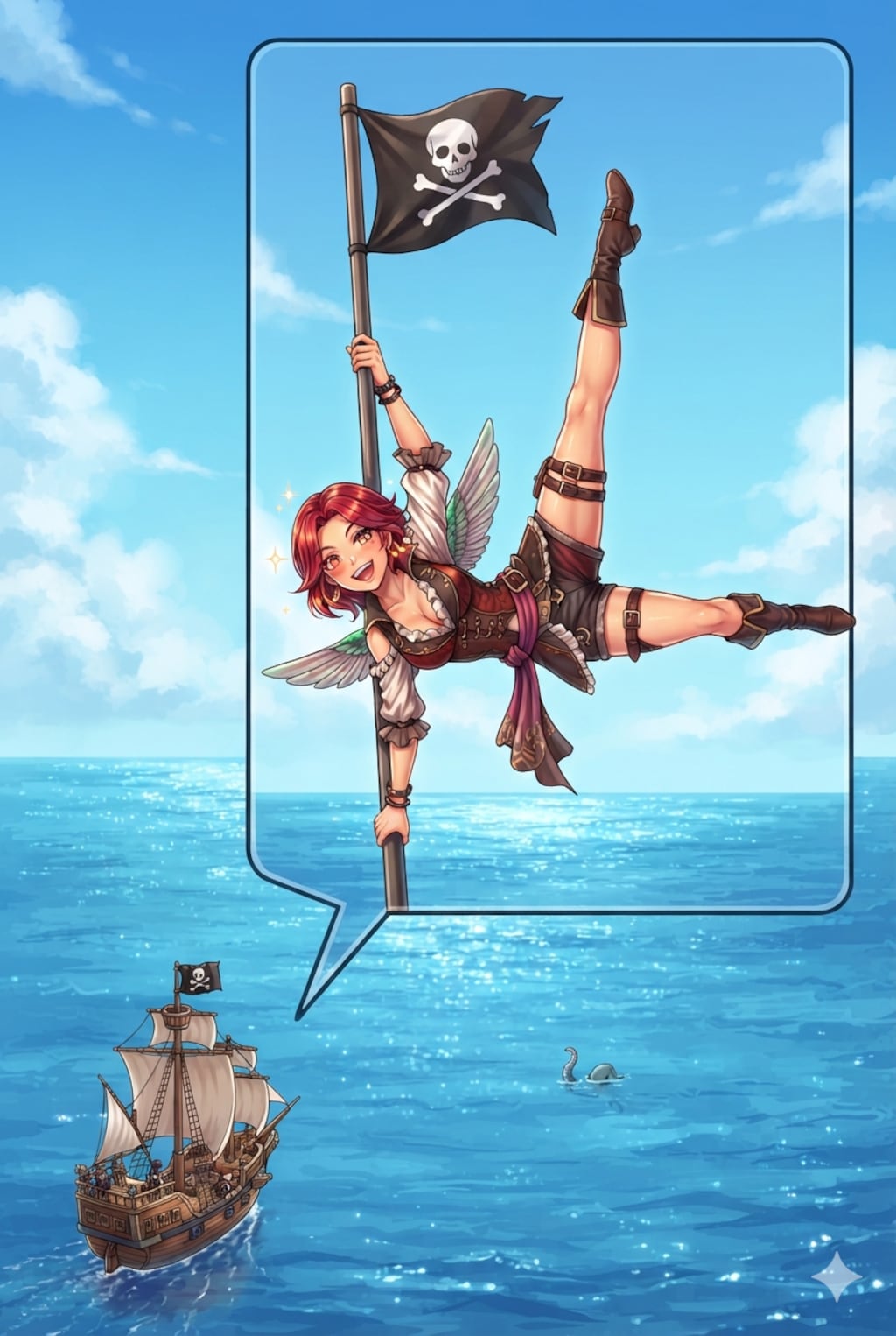 ハチドリ擬人化(おっパイレーツに参戦！)