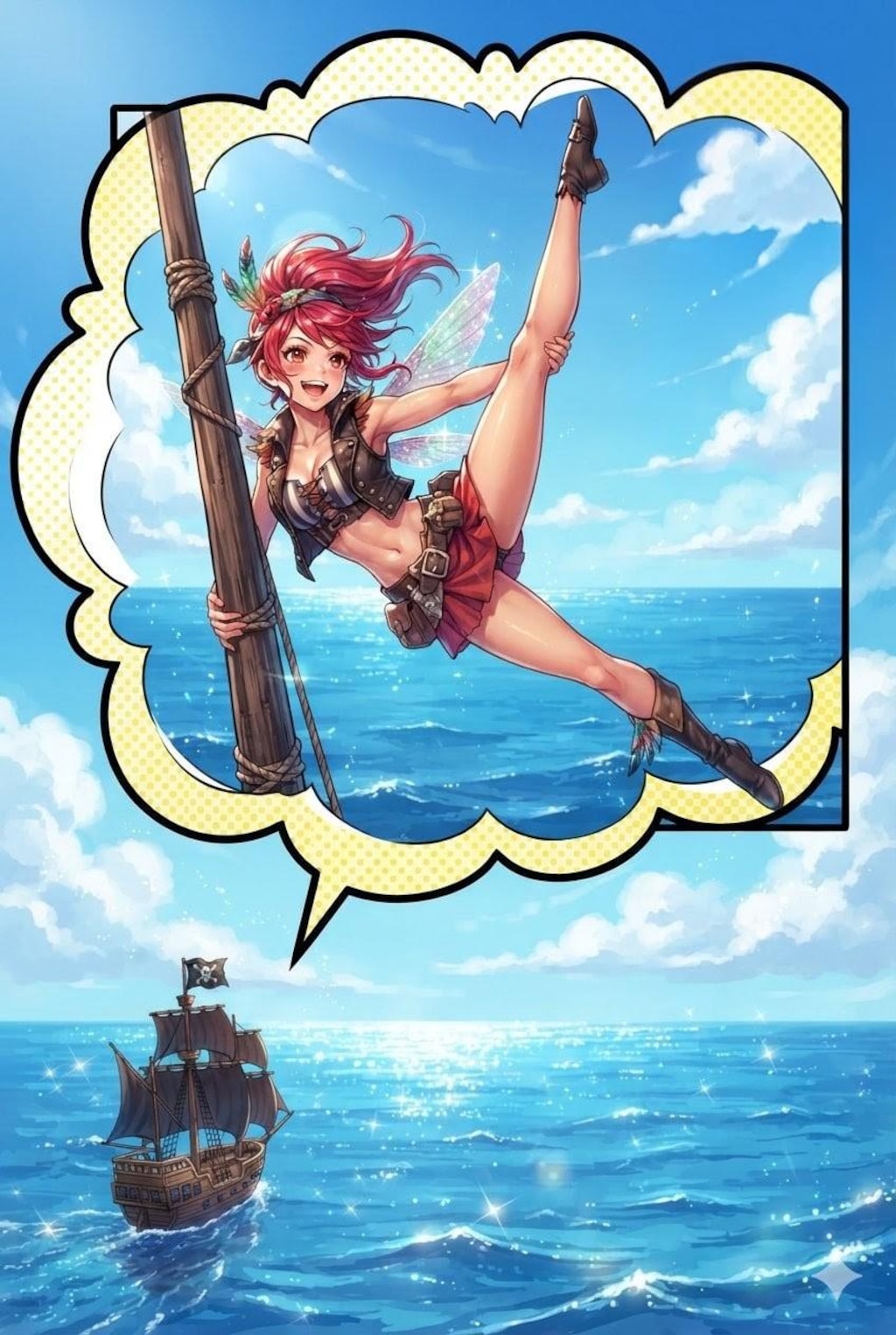 ハチドリ擬人化(おっパイレーツに参戦！)