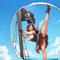 ハチドリ擬人化(おっパイレーツに参戦！) 3枚目
