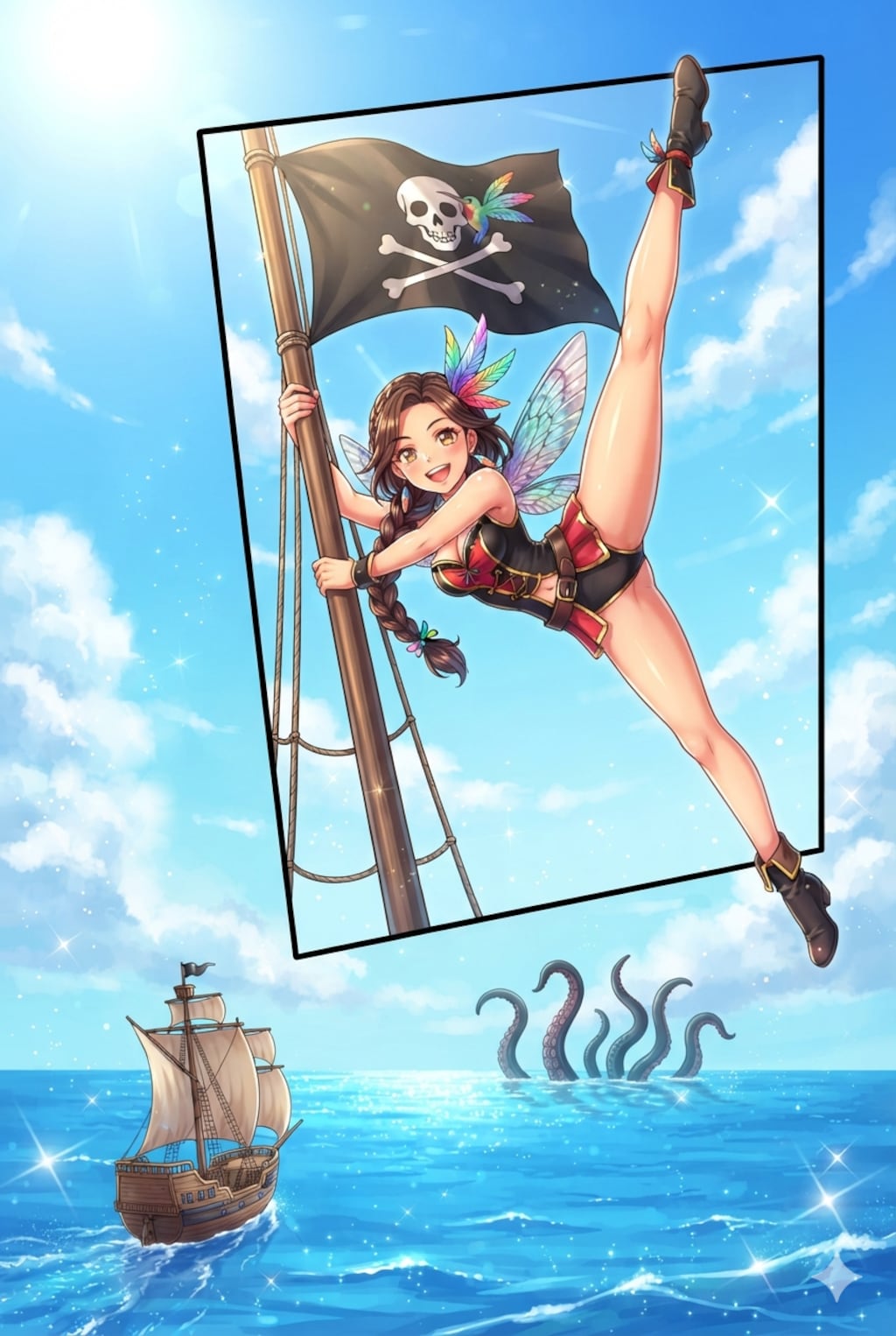 ハチドリ擬人化(おっパイレーツに参戦！)